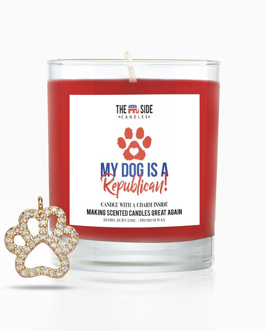 My Dog Is Republican - Soy Candle with Charm Inside