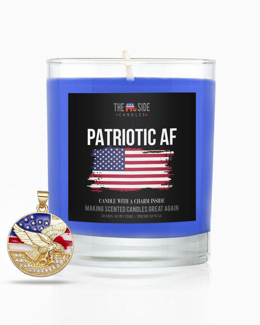 Patriotic AF - Soy Candle with Charm Inside